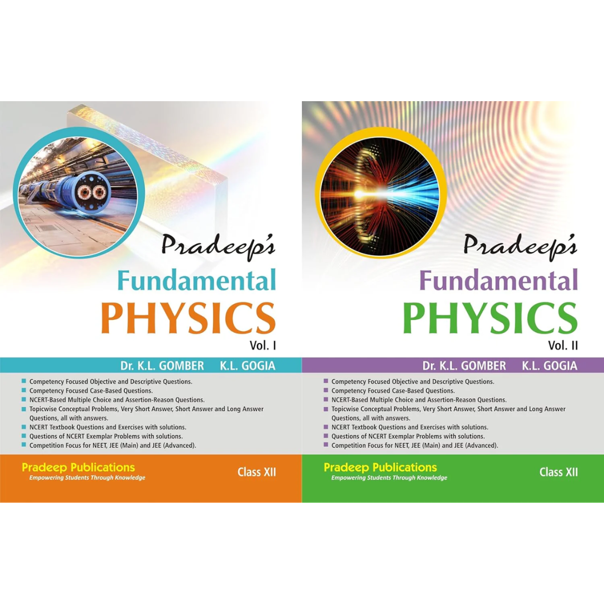 Pradeep's Fundamental Physics for Class 12 (Vol. 1 & 2) Examination 2026-27
