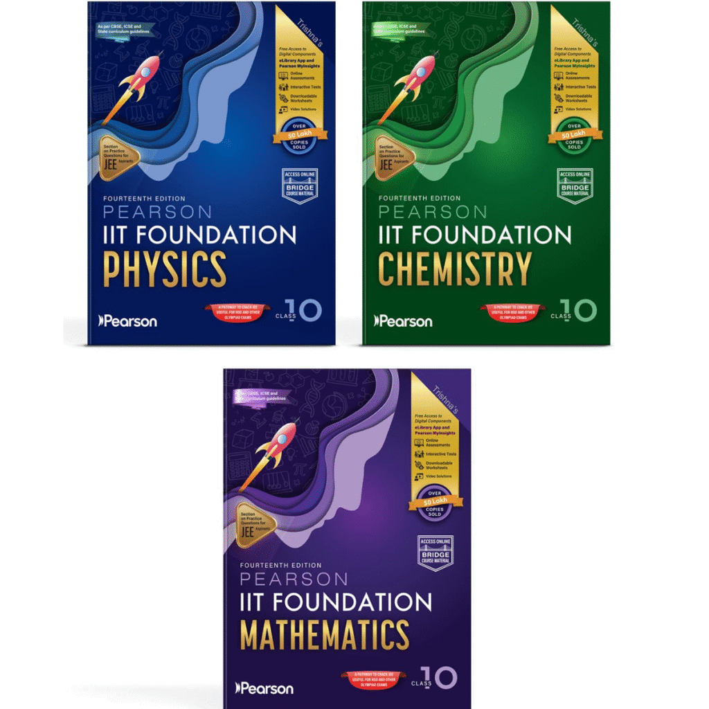 Pearson IIT Foundation Class 10 – Mathematics, Physics & Chemistry ...