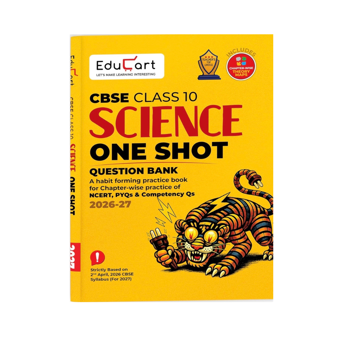 Educart One-shot Science CBSE Class 10 Question Bank 2026-27 (Strictly for Boards Exam 2027)