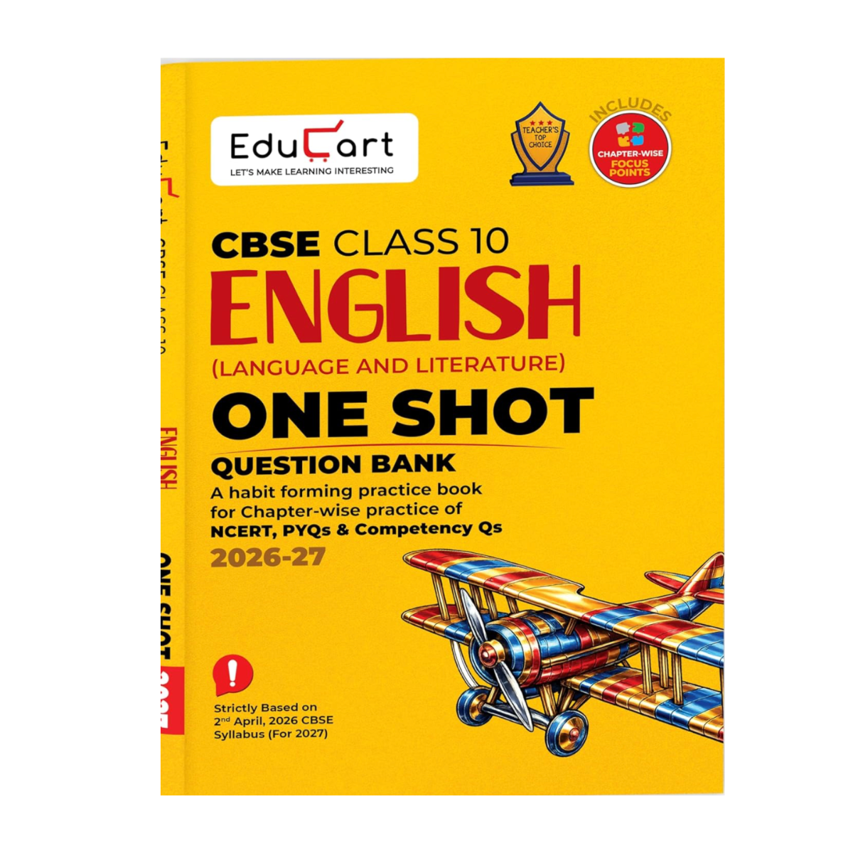 Educart One-shot English CBSE Class 10 Question Bank 2026-27 (Strictly for Boards Exam 2027)