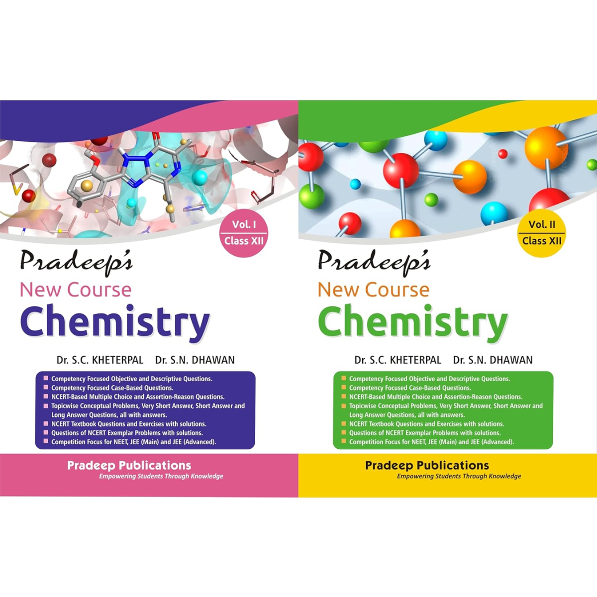 Pradeep's New Course Chemistry for Class 12 (Vol. 1 & 2) Examination 2026-27
