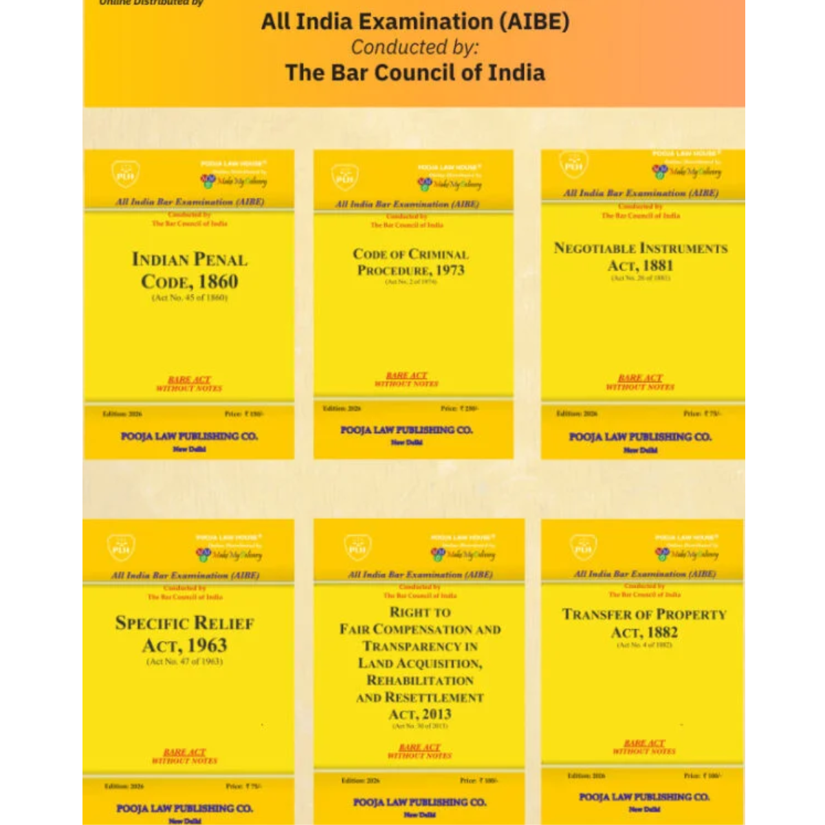 All India Bar Examination (Bare Acts without Short Notes) Set of 24 Books Edition 2026 - Image 3
