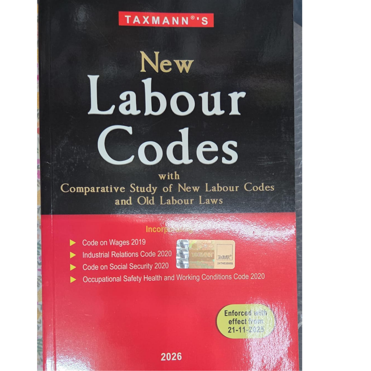 Taxmann's New Labour Codes (With Comparative Study of New Labour Codes and Old Labour Laws)