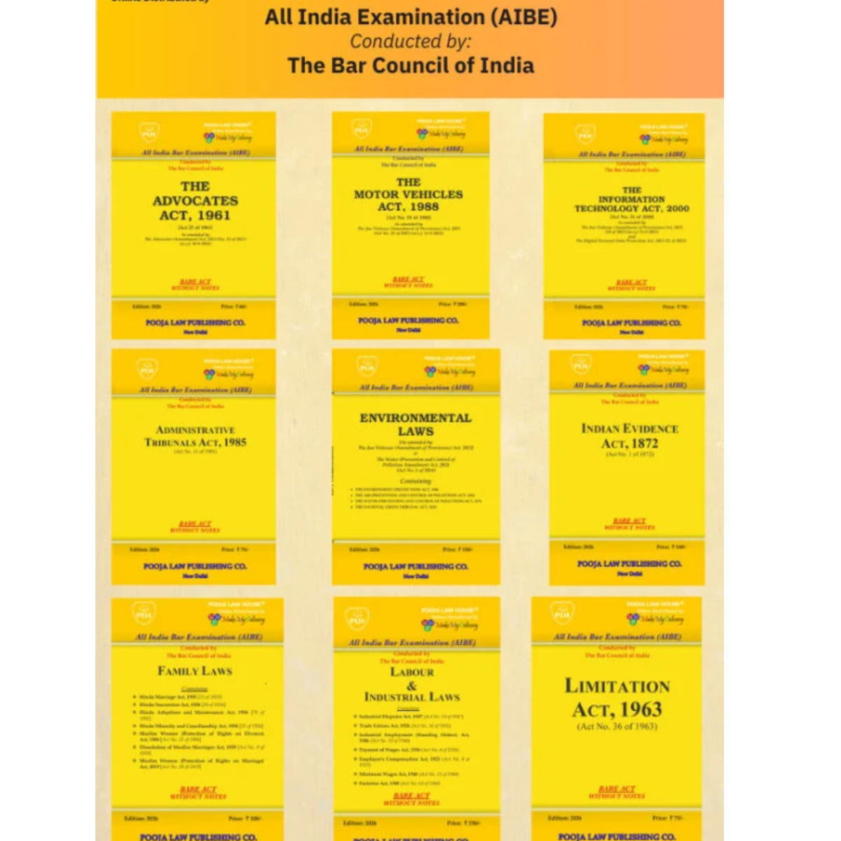 All India Bar Examination (Bare Acts without Short Notes) Set of 24 Books Edition 2026 - Image 4