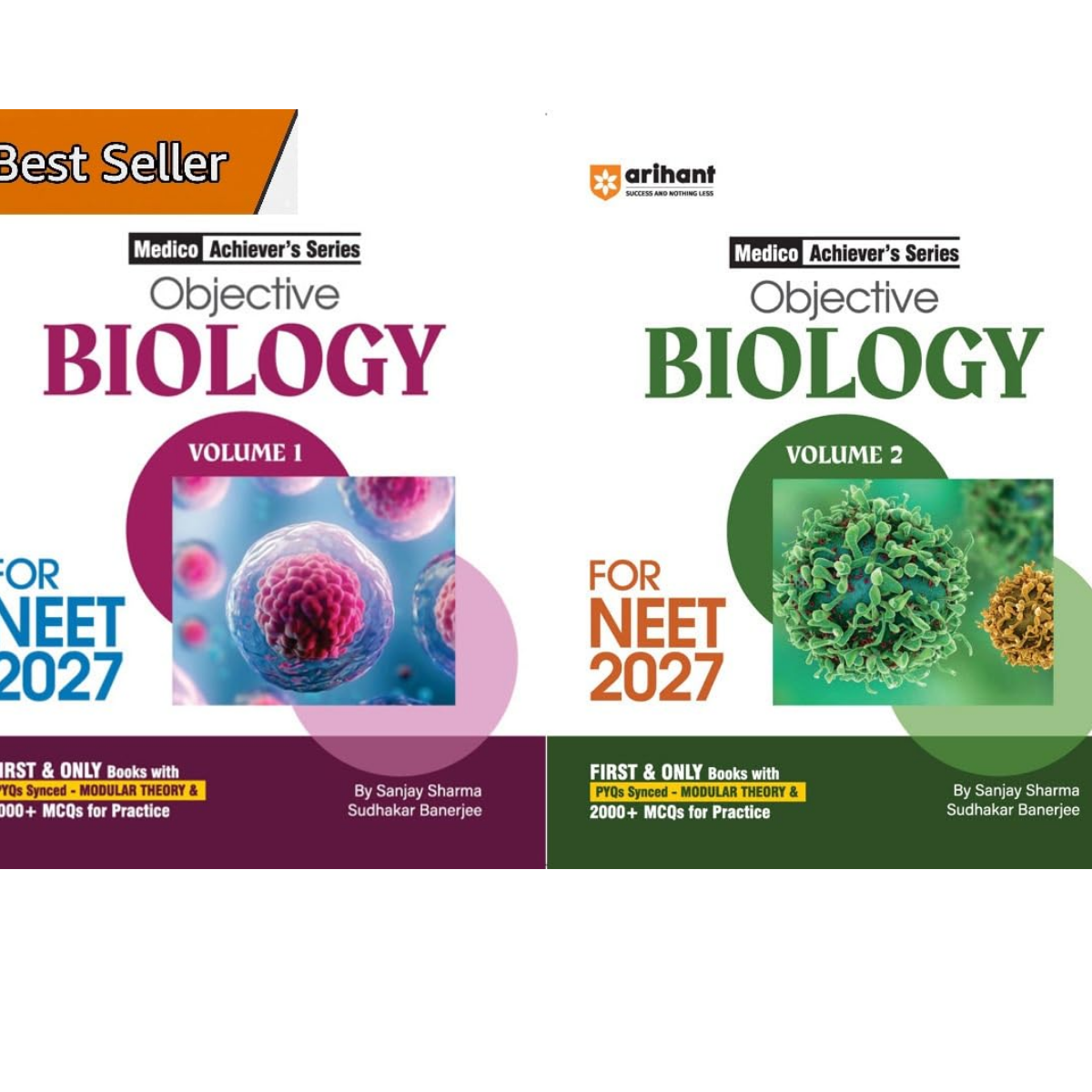Arihant Objective Biology for NEET 2027 - Vol 1 and 2 - Medico Achievers Series - Combo Set of 2 Books - PYQs Synced - MODULAR THEORY - 3000+ MCQs for Practice - For 2027 Exams