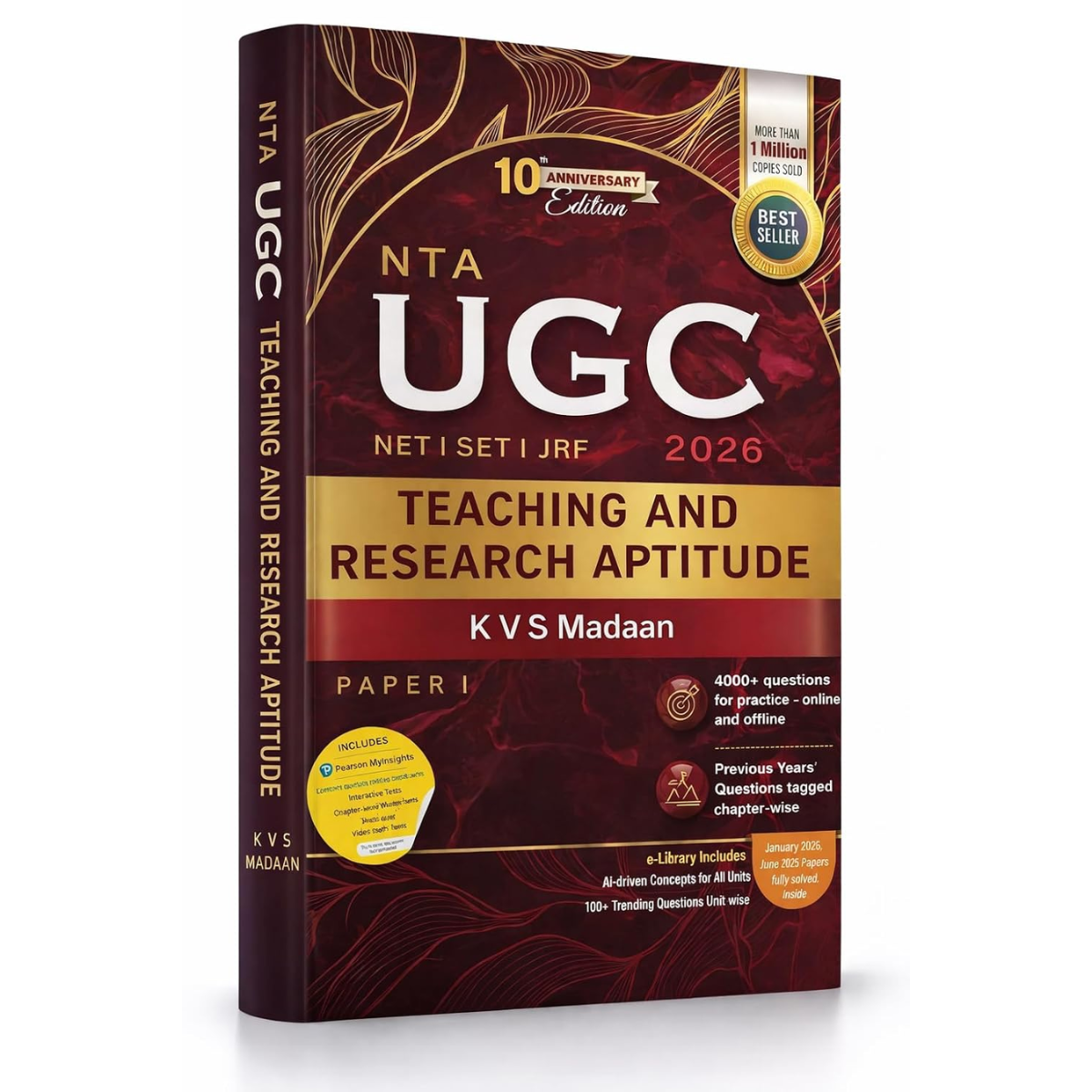 Pearson 2026 UGC NET Paper 1 by KVS Madaan (Author)