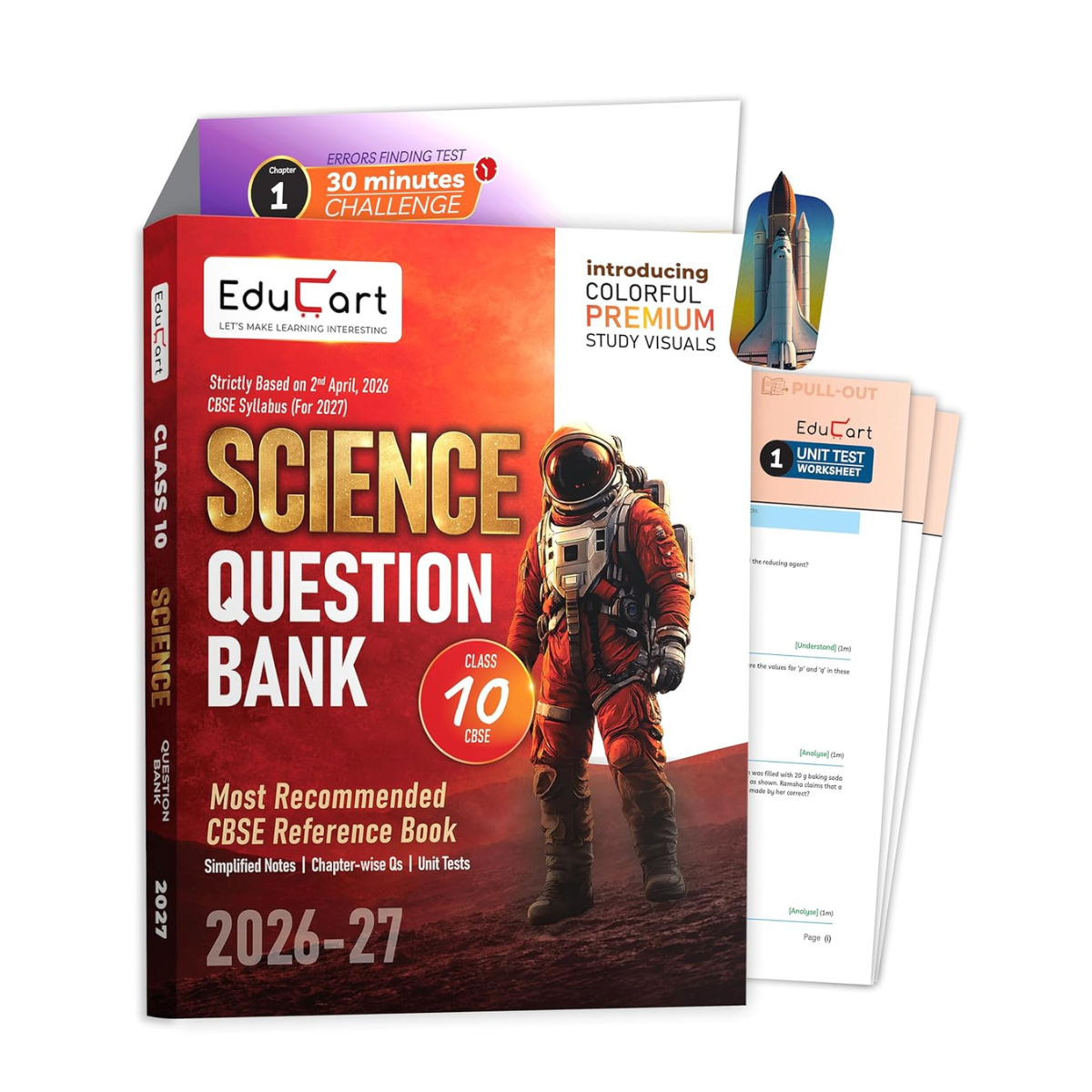 Educart CBSE Class 10 Science Question Bank 2026-27