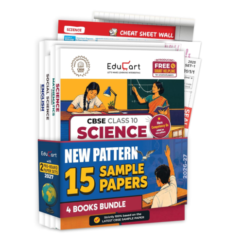 Educart CBSE Sample Paper Class 10 2026-27 | Science, Mathematics, Social Science & English | 4 Books